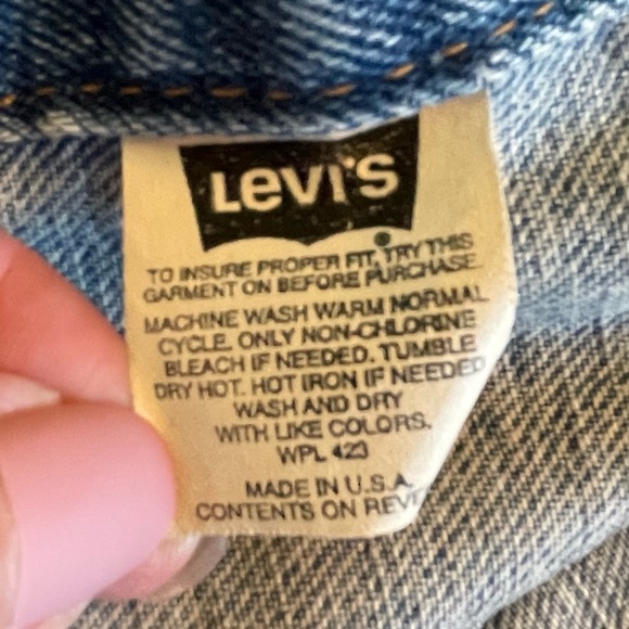 Levi’s Denim Trucker Jacket 80s/90s vintage size medium Men’s - Picture 4 of 13